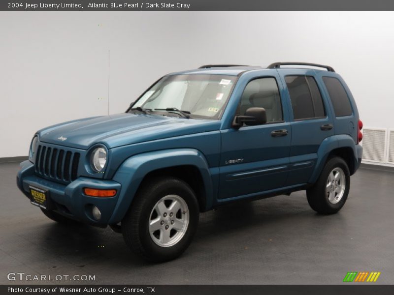 Atlantic Blue Pearl / Dark Slate Gray 2004 Jeep Liberty Limited