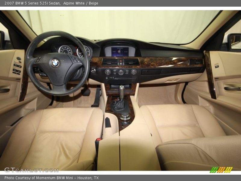 Alpine White / Beige 2007 BMW 5 Series 525i Sedan