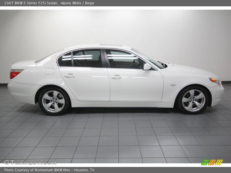 Alpine White / Beige 2007 BMW 5 Series 525i Sedan