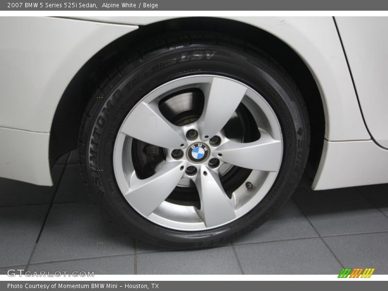 Alpine White / Beige 2007 BMW 5 Series 525i Sedan