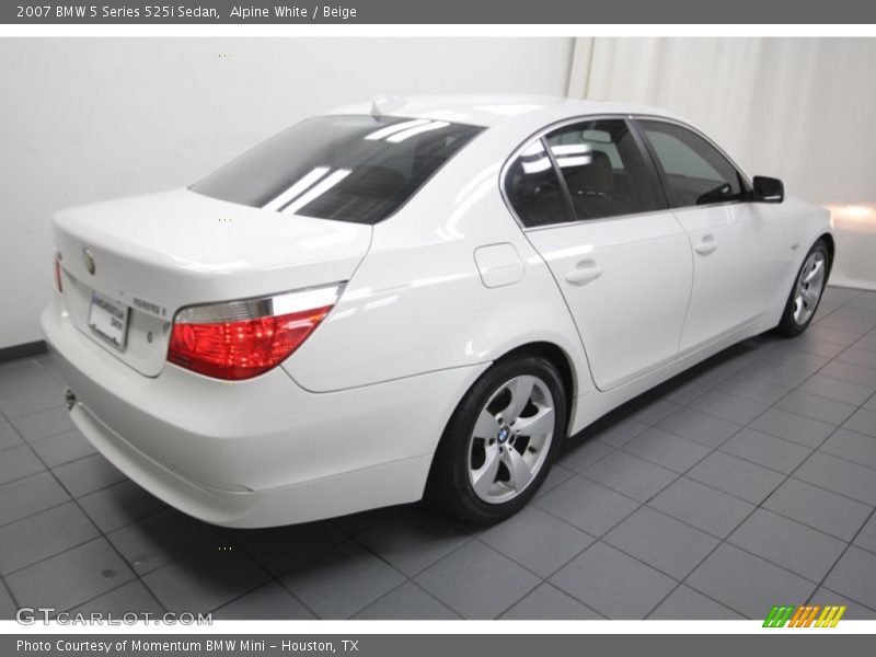 Alpine White / Beige 2007 BMW 5 Series 525i Sedan