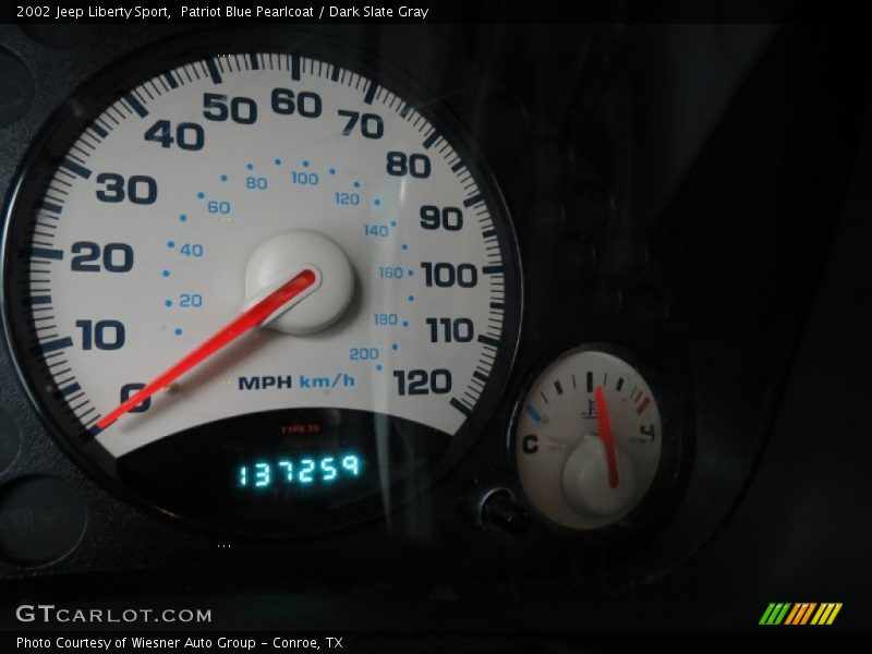 Patriot Blue Pearlcoat / Dark Slate Gray 2002 Jeep Liberty Sport