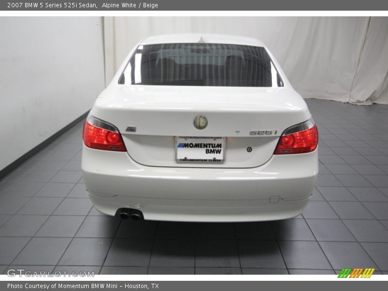 Alpine White / Beige 2007 BMW 5 Series 525i Sedan