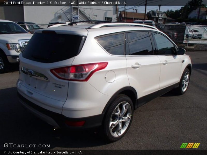 White Platinum / Charcoal Black 2014 Ford Escape Titanium 1.6L EcoBoost 4WD