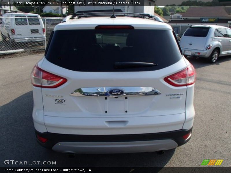 White Platinum / Charcoal Black 2014 Ford Escape Titanium 1.6L EcoBoost 4WD