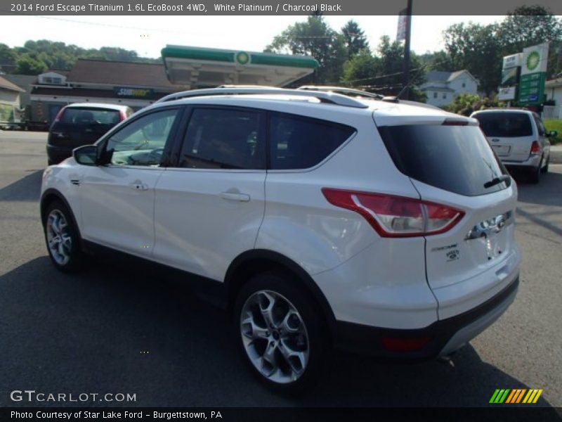 White Platinum / Charcoal Black 2014 Ford Escape Titanium 1.6L EcoBoost 4WD