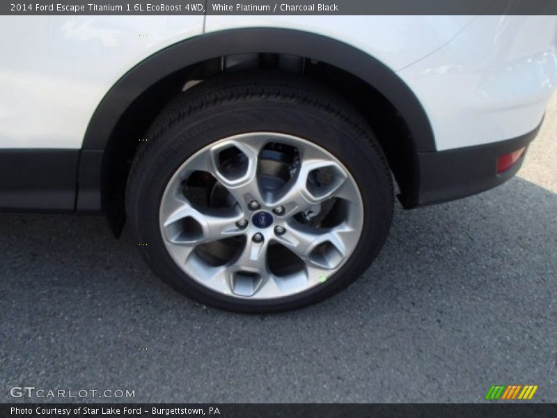 White Platinum / Charcoal Black 2014 Ford Escape Titanium 1.6L EcoBoost 4WD