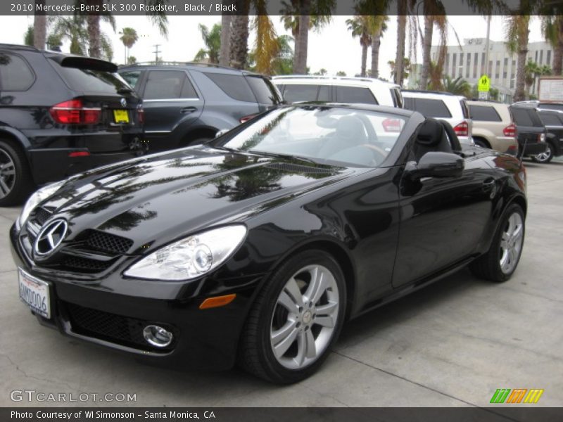 Black / Black 2010 Mercedes-Benz SLK 300 Roadster