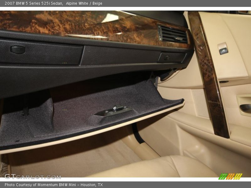 Alpine White / Beige 2007 BMW 5 Series 525i Sedan