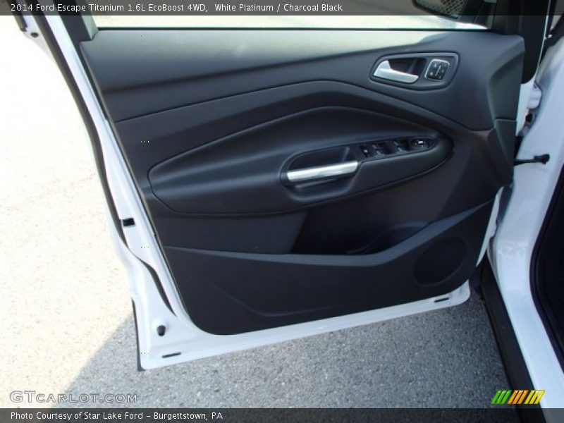 White Platinum / Charcoal Black 2014 Ford Escape Titanium 1.6L EcoBoost 4WD