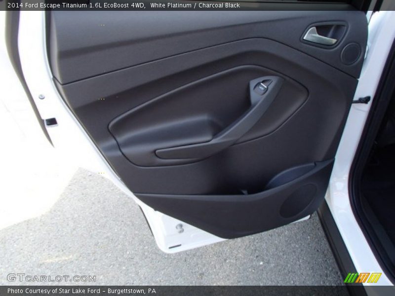 White Platinum / Charcoal Black 2014 Ford Escape Titanium 1.6L EcoBoost 4WD