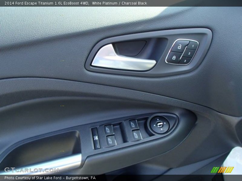 White Platinum / Charcoal Black 2014 Ford Escape Titanium 1.6L EcoBoost 4WD