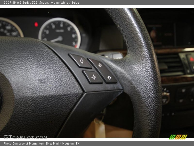 Alpine White / Beige 2007 BMW 5 Series 525i Sedan
