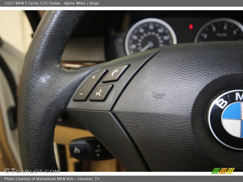 Alpine White / Beige 2007 BMW 5 Series 525i Sedan
