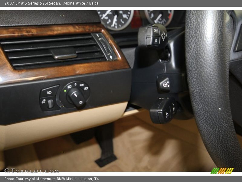 Alpine White / Beige 2007 BMW 5 Series 525i Sedan