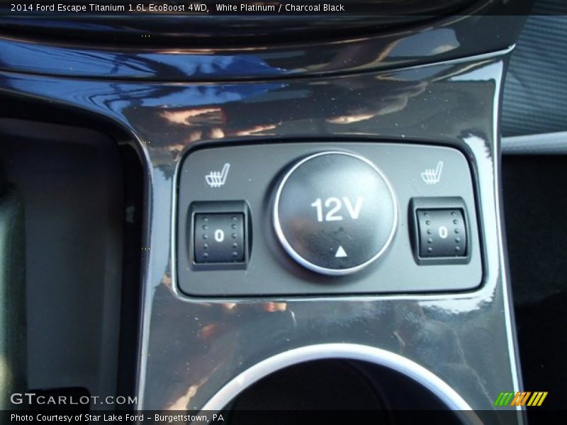White Platinum / Charcoal Black 2014 Ford Escape Titanium 1.6L EcoBoost 4WD