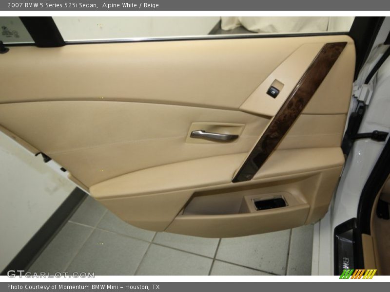 Alpine White / Beige 2007 BMW 5 Series 525i Sedan