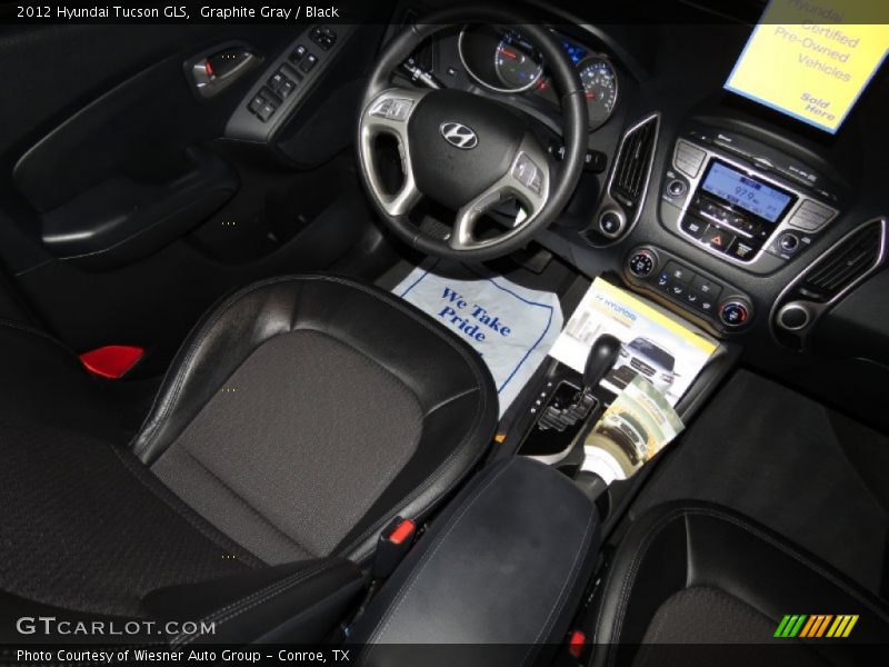 Graphite Gray / Black 2012 Hyundai Tucson GLS