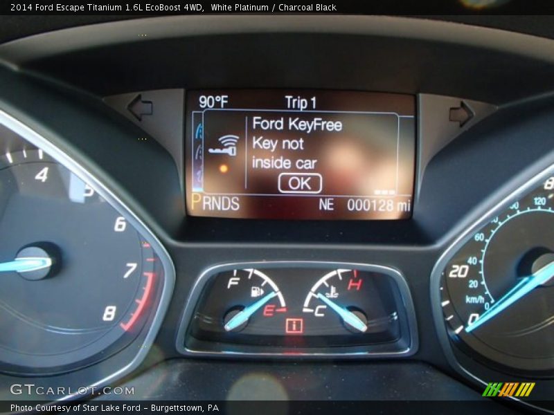 White Platinum / Charcoal Black 2014 Ford Escape Titanium 1.6L EcoBoost 4WD