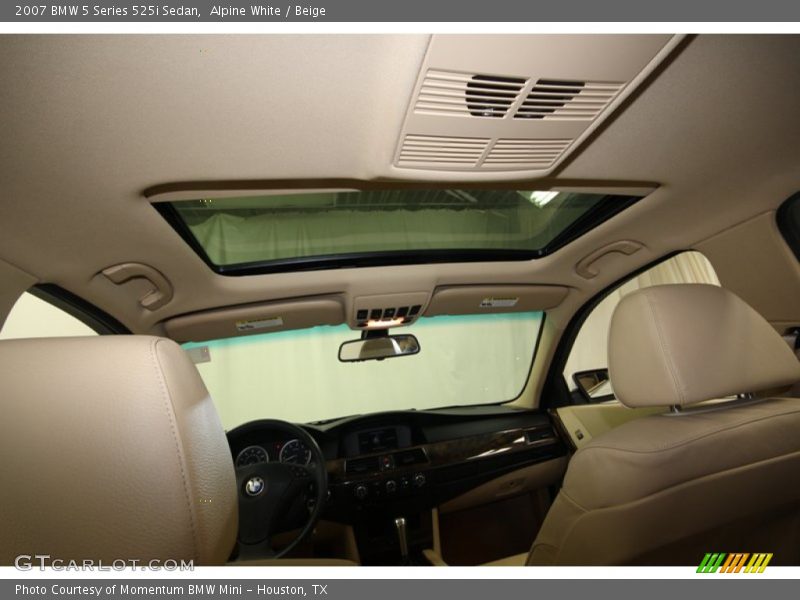 Alpine White / Beige 2007 BMW 5 Series 525i Sedan