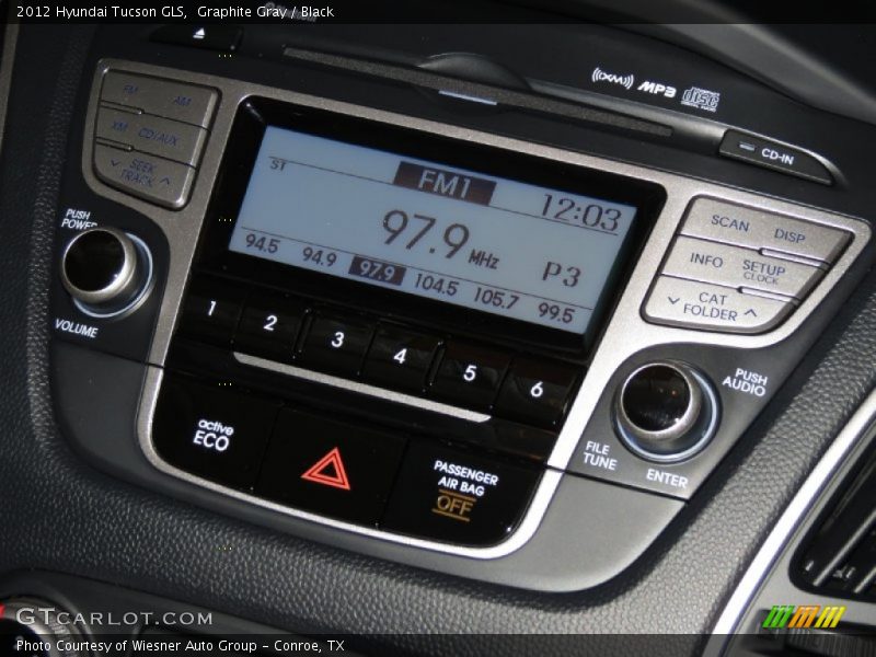 Graphite Gray / Black 2012 Hyundai Tucson GLS