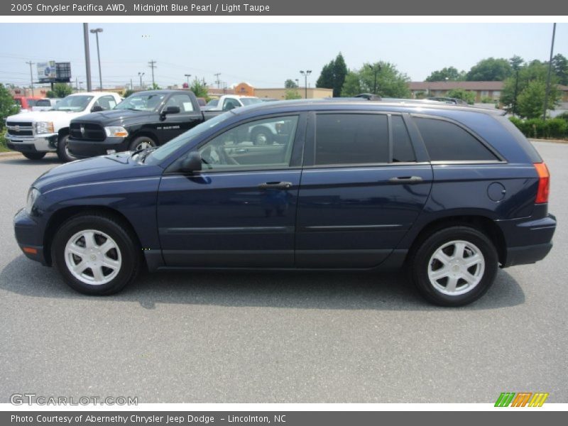 Midnight Blue Pearl / Light Taupe 2005 Chrysler Pacifica AWD