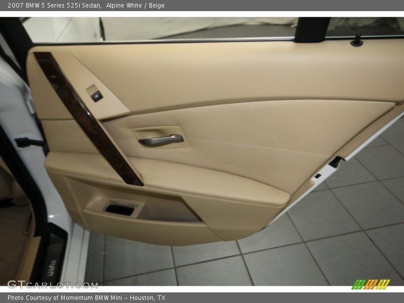 Alpine White / Beige 2007 BMW 5 Series 525i Sedan