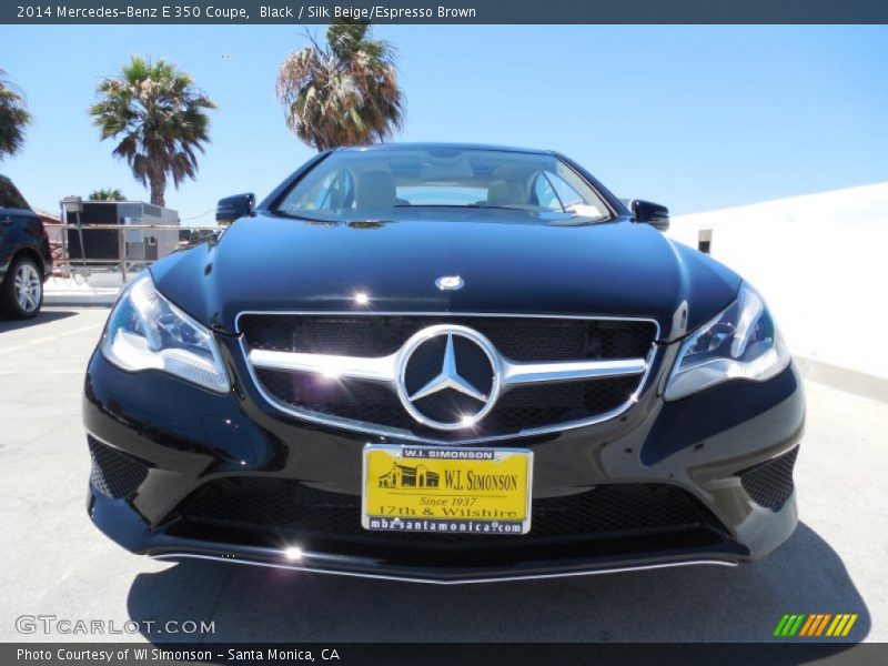Black / Silk Beige/Espresso Brown 2014 Mercedes-Benz E 350 Coupe