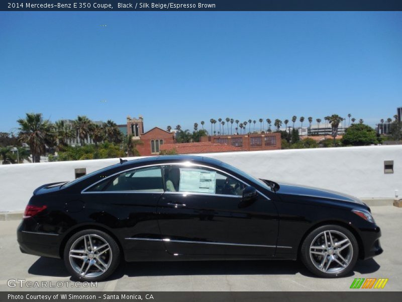 Black / Silk Beige/Espresso Brown 2014 Mercedes-Benz E 350 Coupe