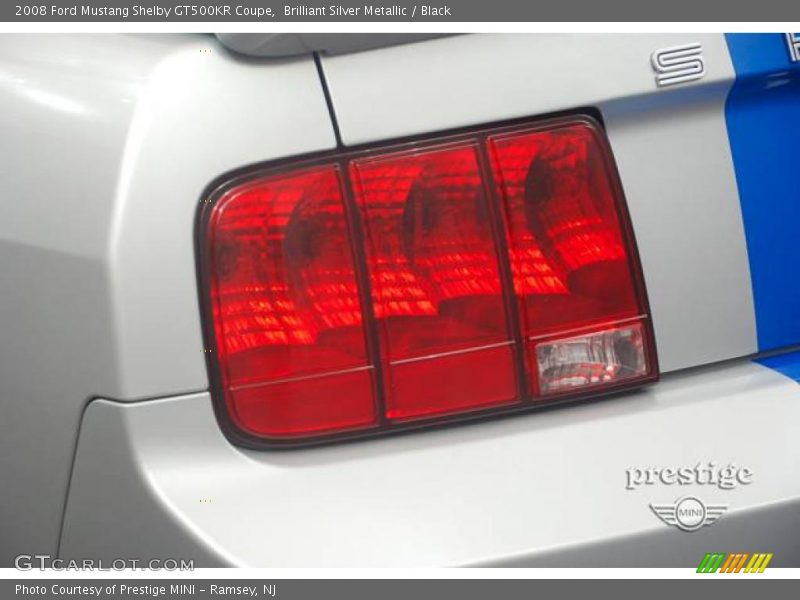 Brilliant Silver Metallic / Black 2008 Ford Mustang Shelby GT500KR Coupe