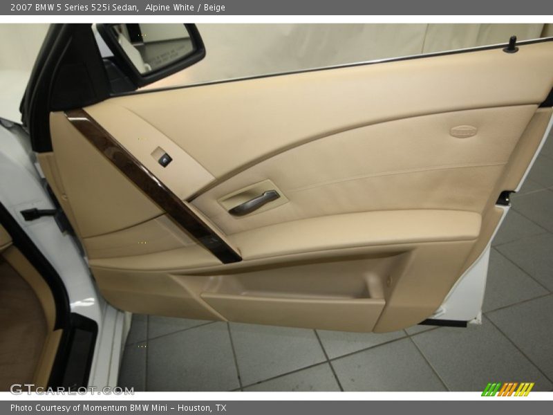 Alpine White / Beige 2007 BMW 5 Series 525i Sedan