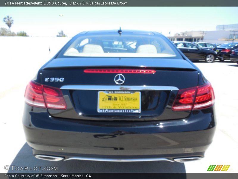 Black / Silk Beige/Espresso Brown 2014 Mercedes-Benz E 350 Coupe