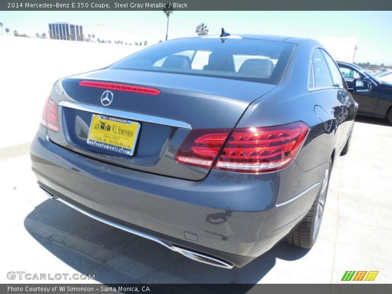 Steel Gray Metallic / Black 2014 Mercedes-Benz E 350 Coupe