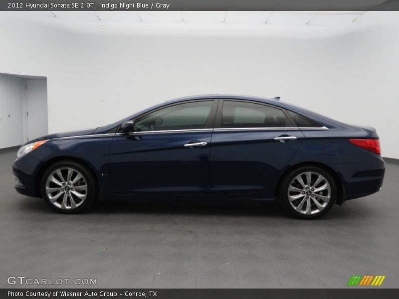 Indigo Night Blue / Gray 2012 Hyundai Sonata SE 2.0T