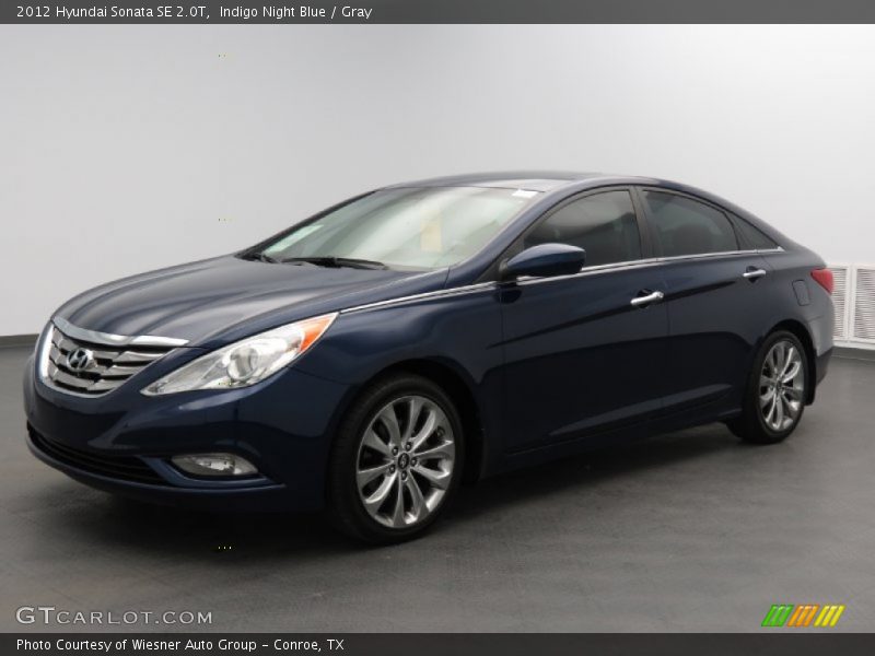 Indigo Night Blue / Gray 2012 Hyundai Sonata SE 2.0T