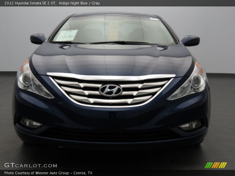Indigo Night Blue / Gray 2012 Hyundai Sonata SE 2.0T