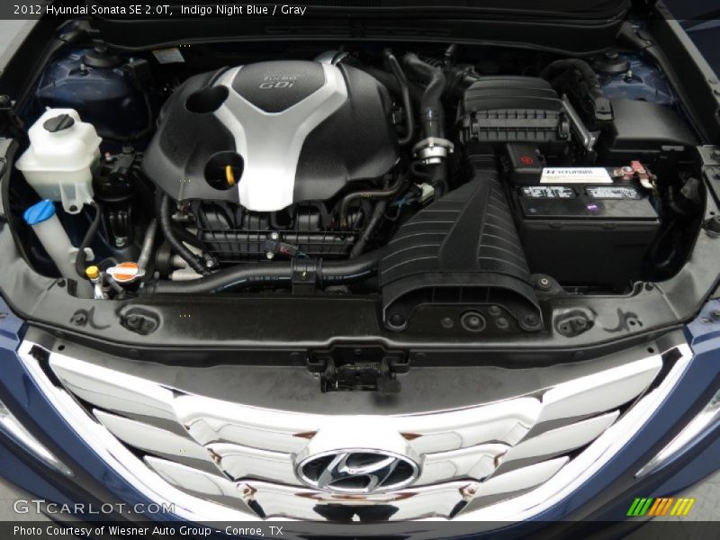 Indigo Night Blue / Gray 2012 Hyundai Sonata SE 2.0T