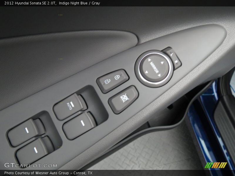 Indigo Night Blue / Gray 2012 Hyundai Sonata SE 2.0T