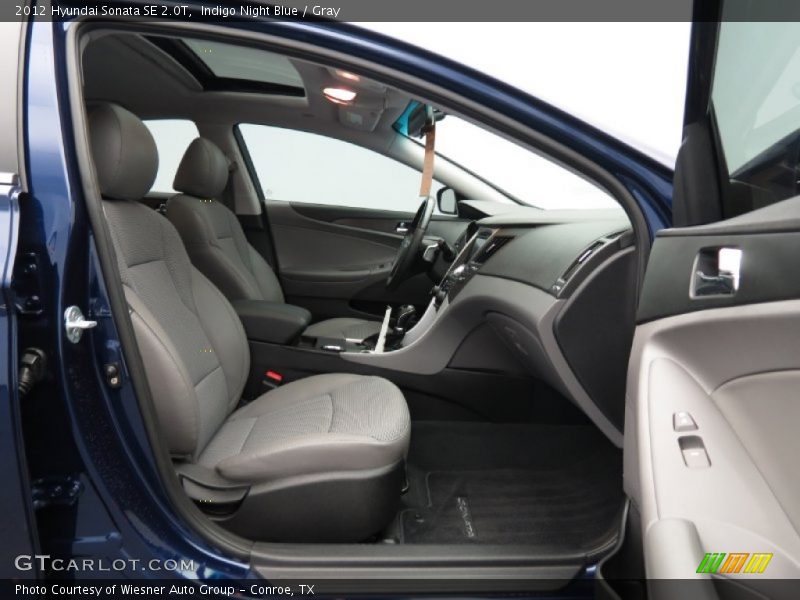 Indigo Night Blue / Gray 2012 Hyundai Sonata SE 2.0T