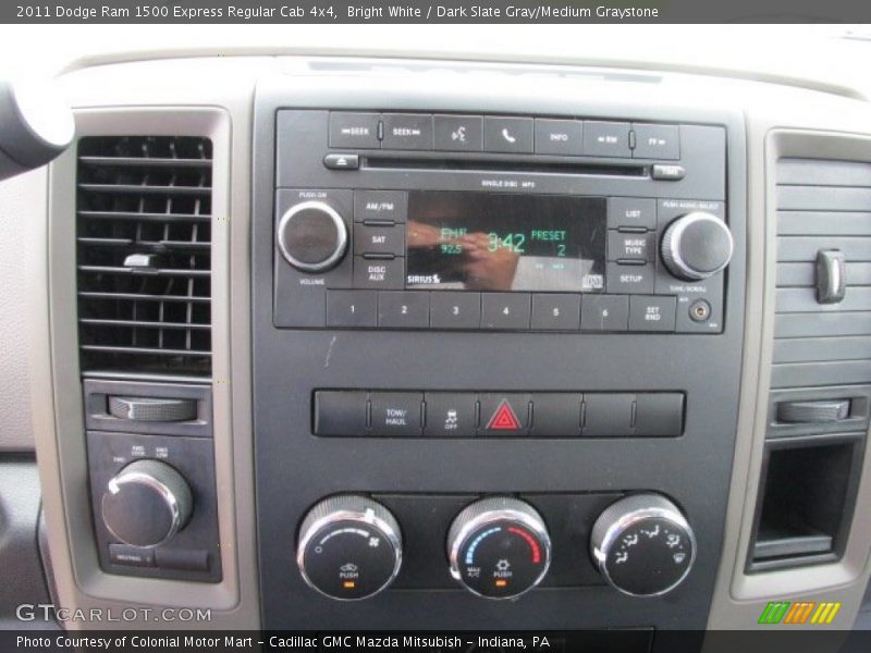 Bright White / Dark Slate Gray/Medium Graystone 2011 Dodge Ram 1500 Express Regular Cab 4x4