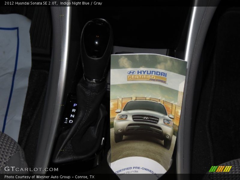 Indigo Night Blue / Gray 2012 Hyundai Sonata SE 2.0T