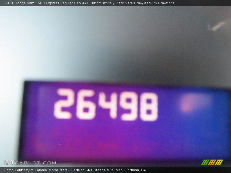 Bright White / Dark Slate Gray/Medium Graystone 2011 Dodge Ram 1500 Express Regular Cab 4x4