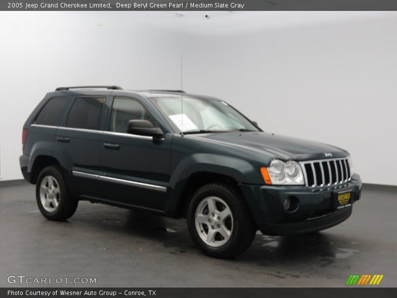 Deep Beryl Green Pearl / Medium Slate Gray 2005 Jeep Grand Cherokee Limited