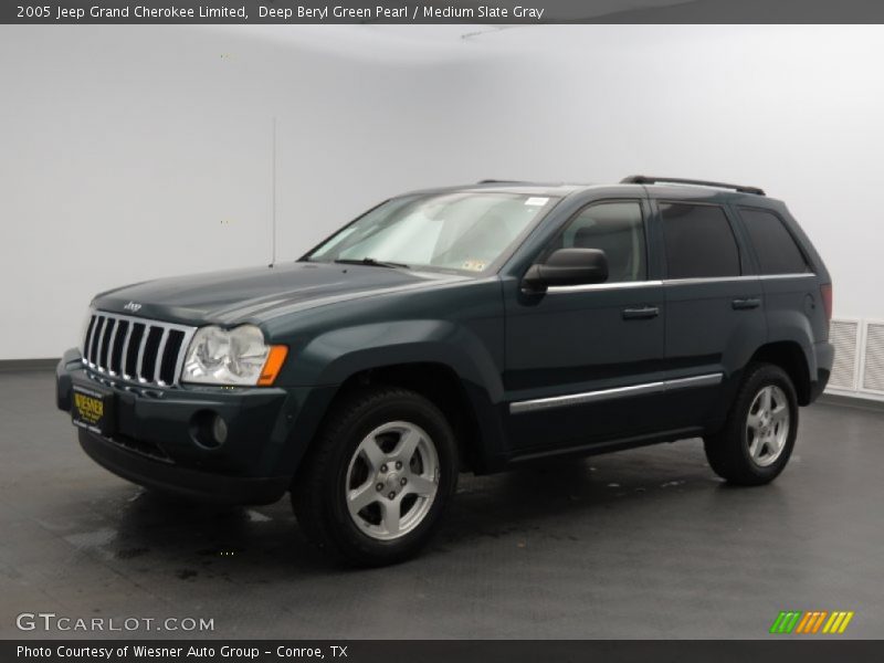 Deep Beryl Green Pearl / Medium Slate Gray 2005 Jeep Grand Cherokee Limited
