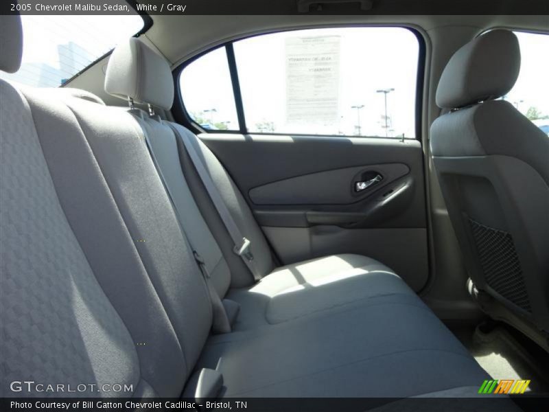 White / Gray 2005 Chevrolet Malibu Sedan