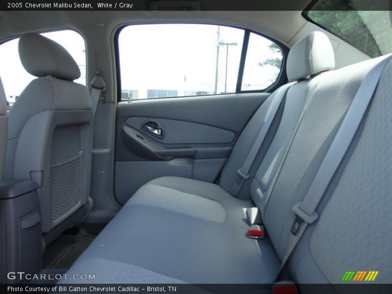 White / Gray 2005 Chevrolet Malibu Sedan