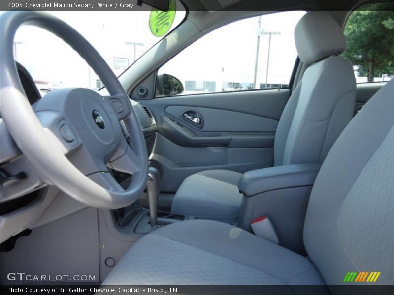 White / Gray 2005 Chevrolet Malibu Sedan