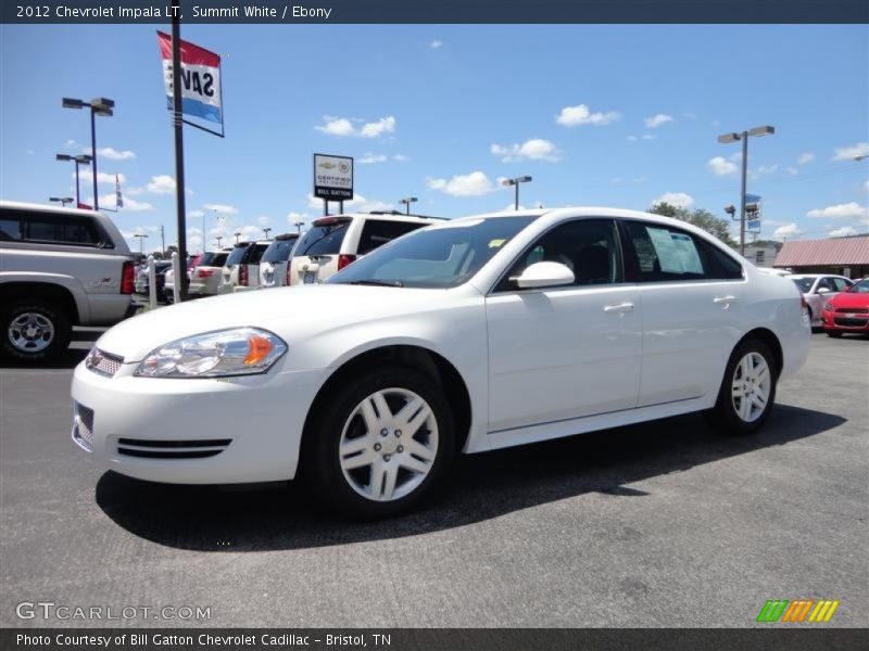 Summit White / Ebony 2012 Chevrolet Impala LT