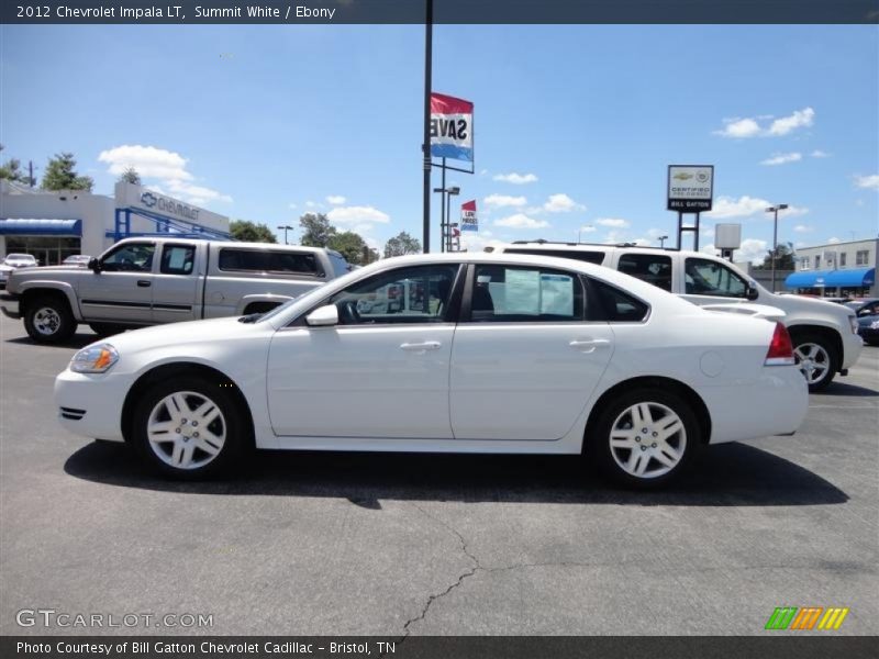 Summit White / Ebony 2012 Chevrolet Impala LT
