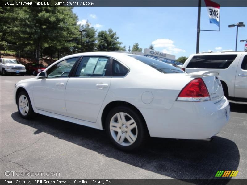 Summit White / Ebony 2012 Chevrolet Impala LT